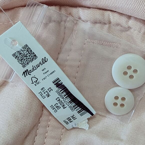 Madewell NWT Garment-Dyed Low-Slung Straight Cargo Pants Vintage Linen S… - Picture 11 of 14